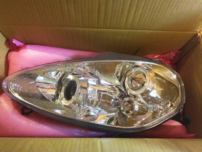 Tuning-Tec LED Angel Eyes Scheinwerfer für Fiat Grande Punto 05-08 chrom