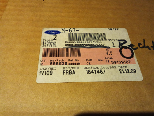 Ford Kuga Scheinwerfer rechts original Ford NEU