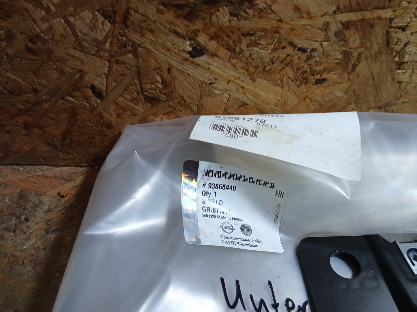 Opel Vivaro A Renault Trafic Nissan Primastar Unterfahrschutz original GM NEU