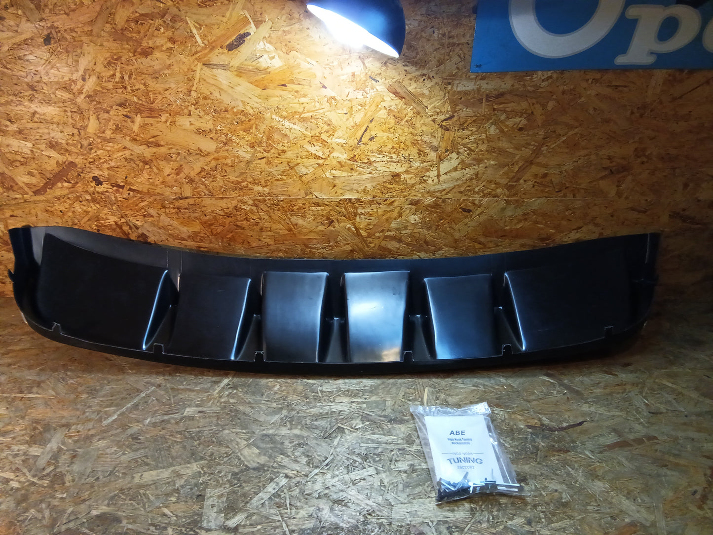 Heckdiffusor Einsatz ABS Volkswagen Golf 6, Edition 35, Typ.1K Schwarz Glanz