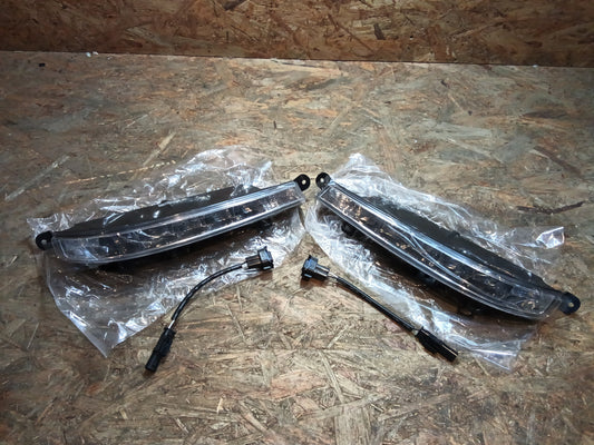 SET S-Klasse W221 LED Tagfahrlicht Set Klarglas Chrom für AMG S65 S63 Stoßstange (31001)