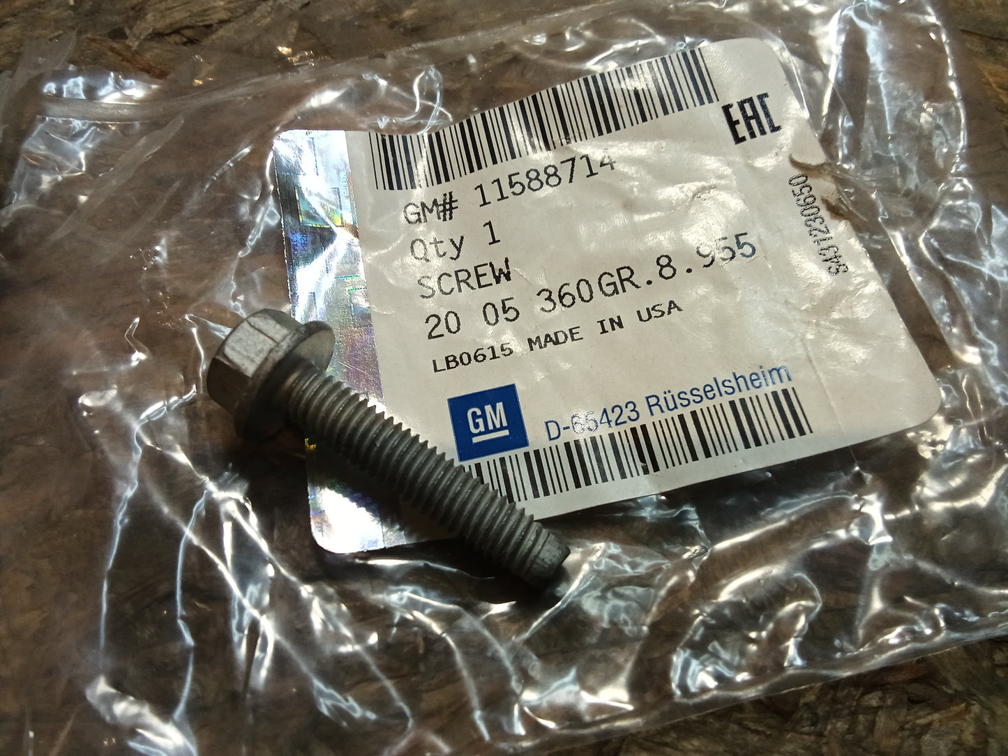 Opel M6x1x30 Bolzenschraube original GM NEU