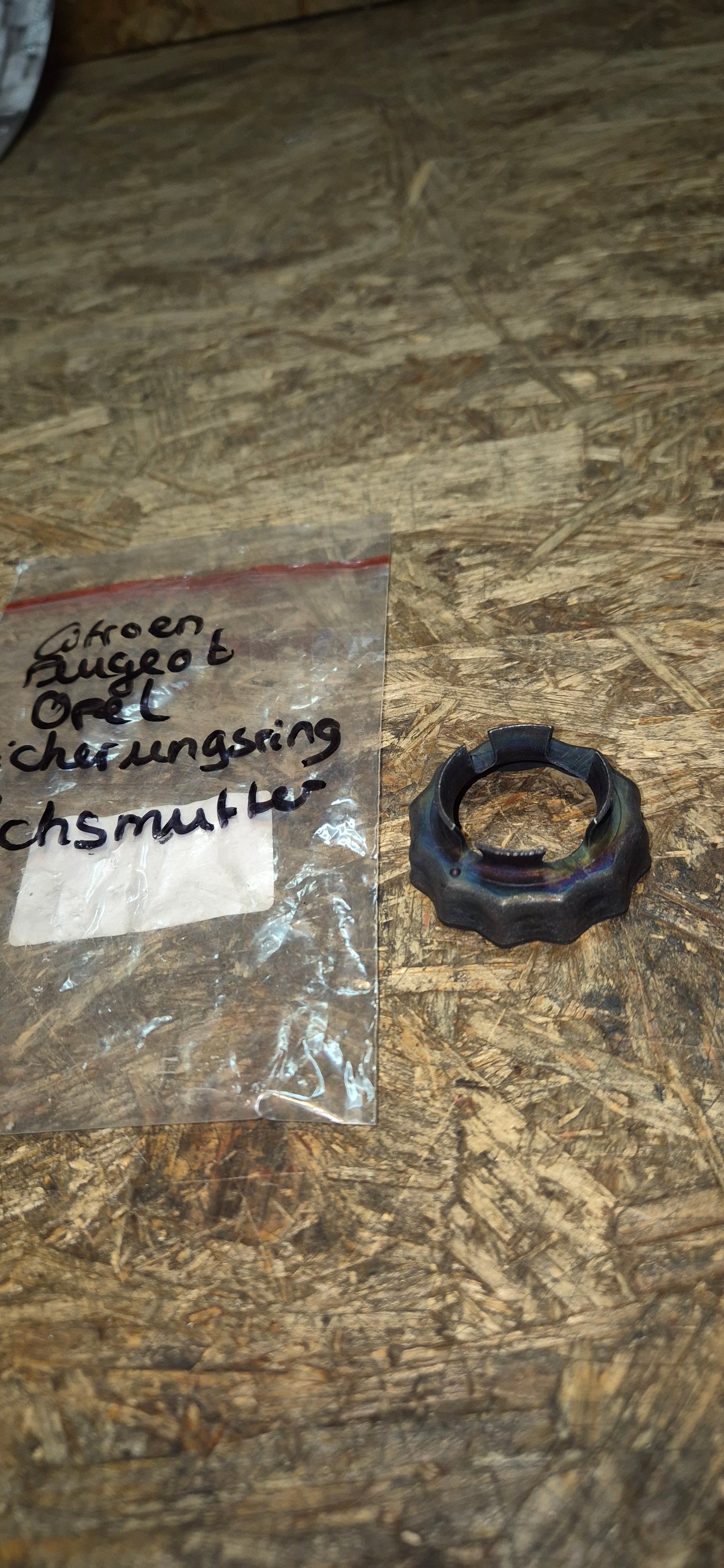 Sicherungsring Achsmutter, Opel,Peugeot, Citroen, Original Neu