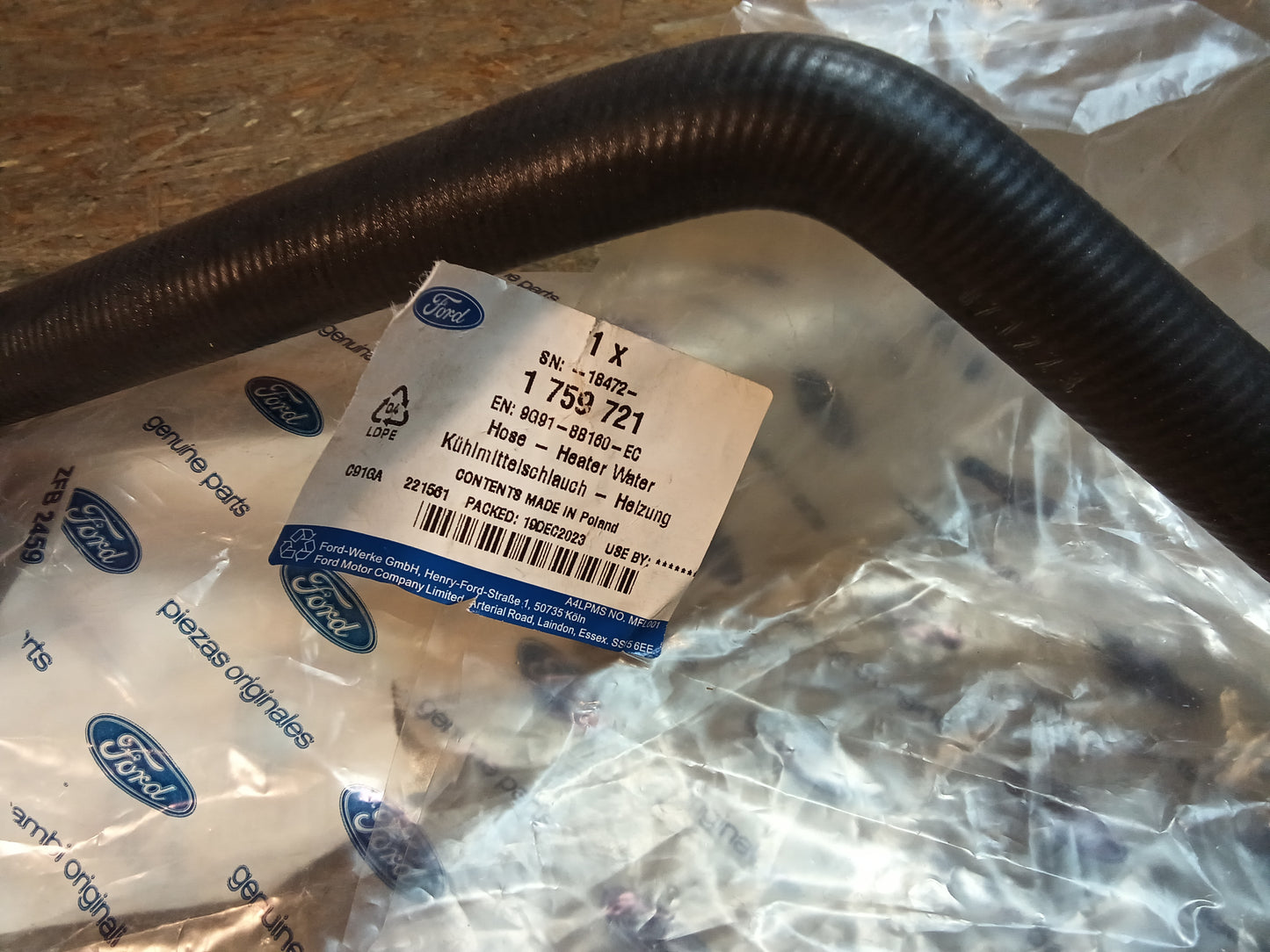 Ford Galaxy, Mondeo IV, S-Max Kühlmittelschlauch Heizung original Ford NEU
