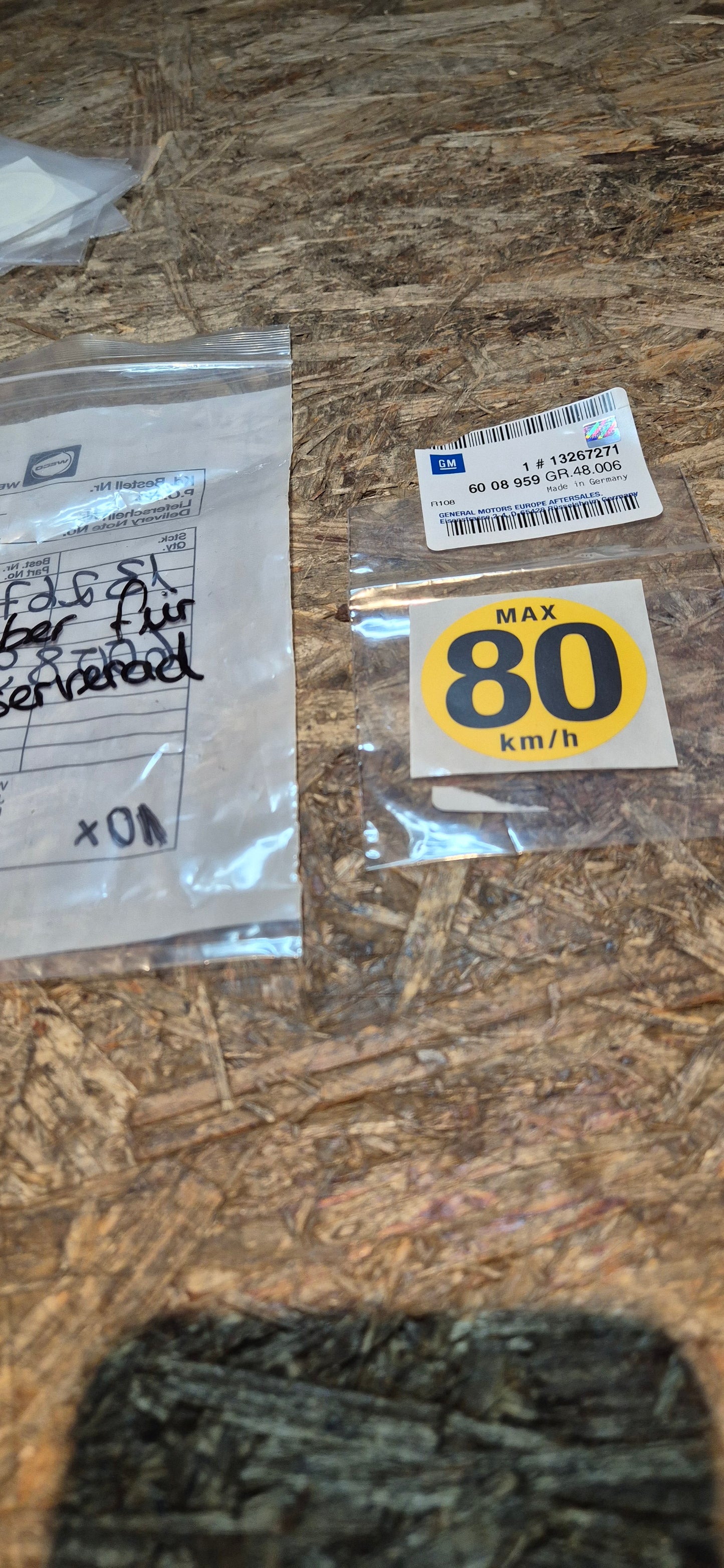 Aufkleber Reserverad, Opel, Original Neu