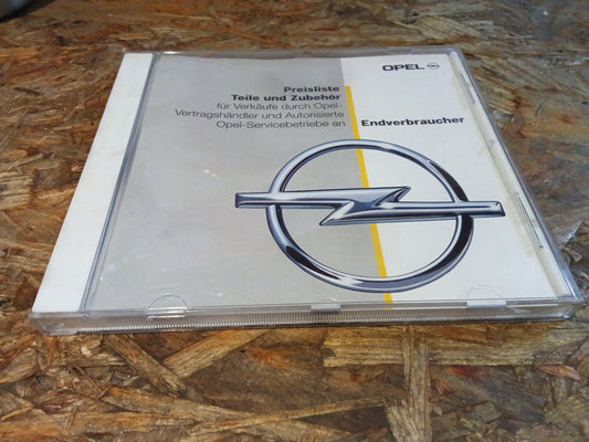 CD "Preisliste Teile und Zubehör Endverbraucher" original Opel