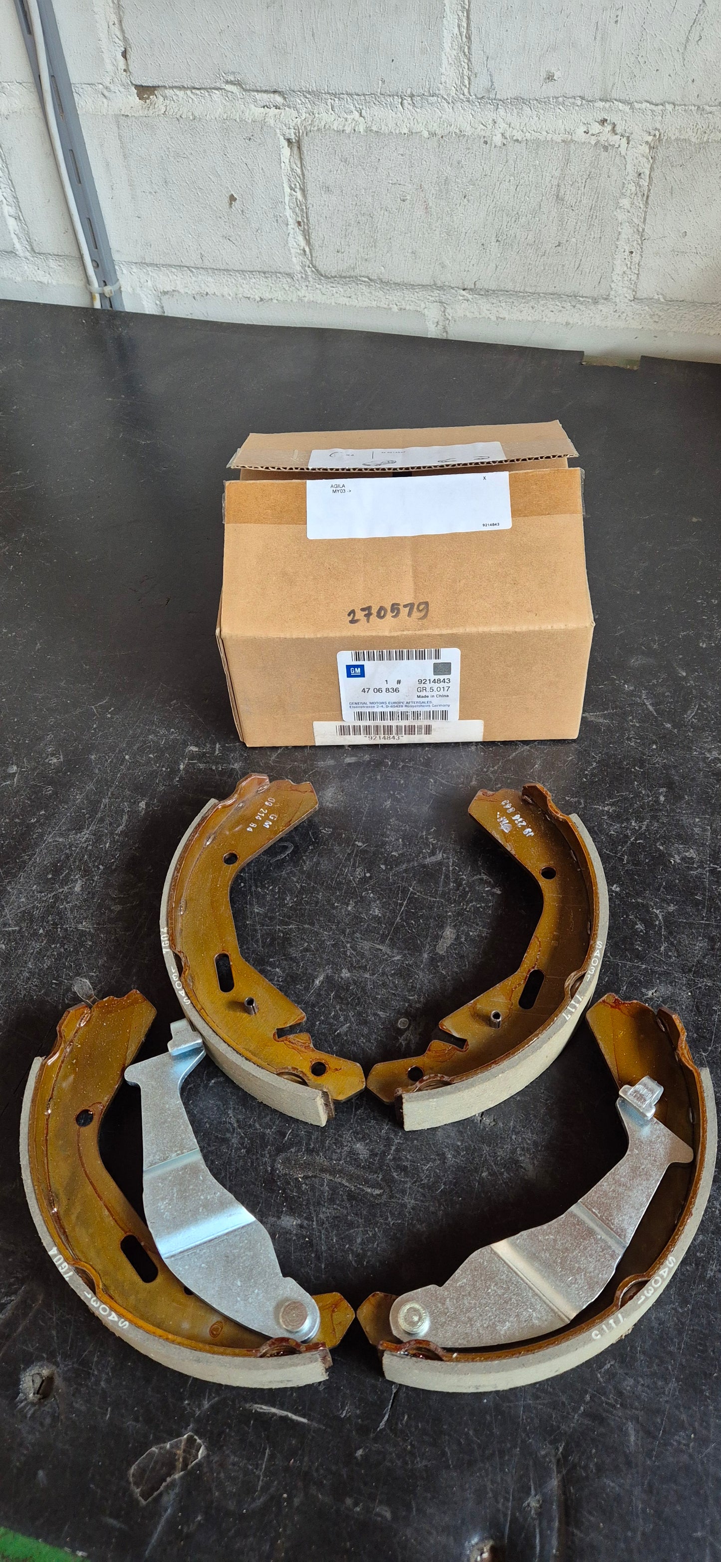Bremsbeläge Agila hinten Original GM Neu