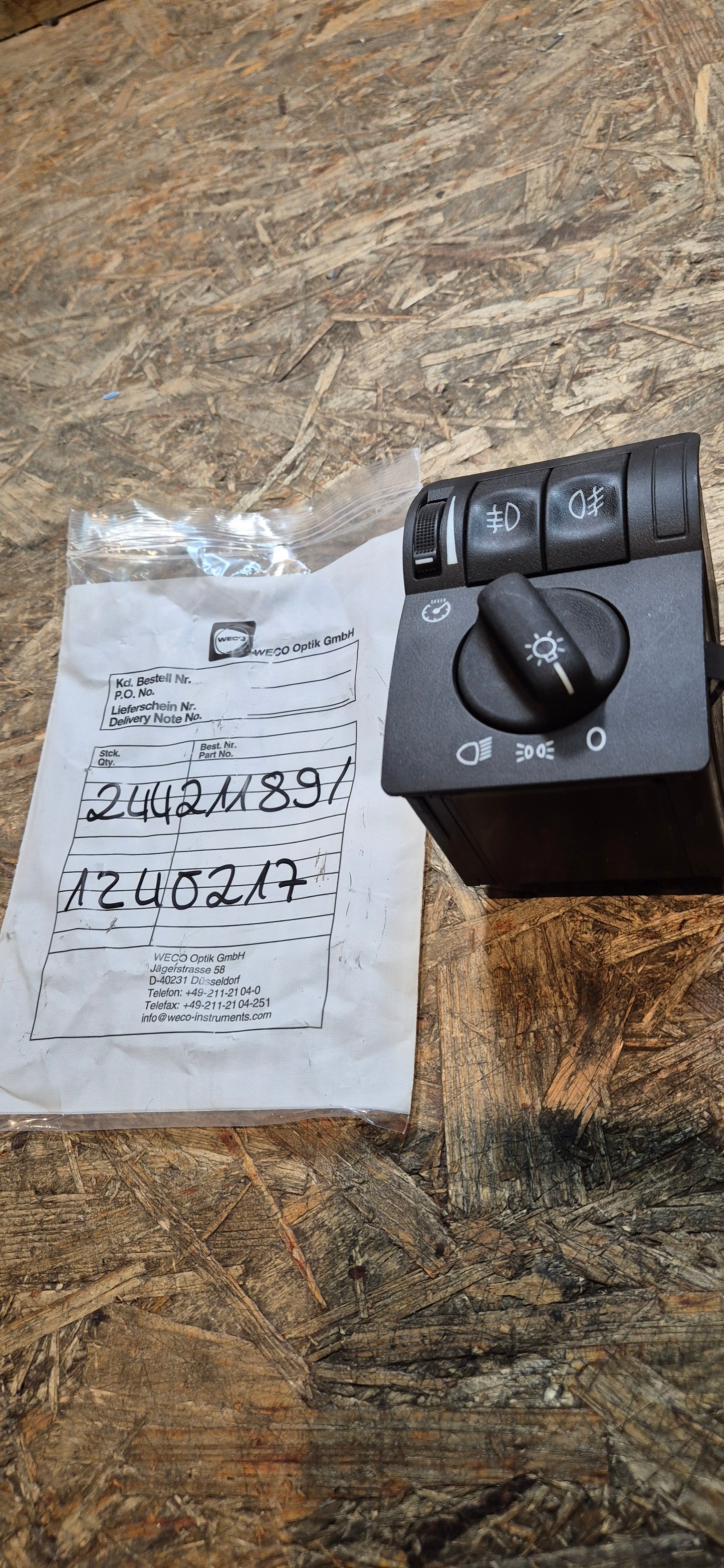 Lichtschalter, Astra, Zafira, Original GM Neu
