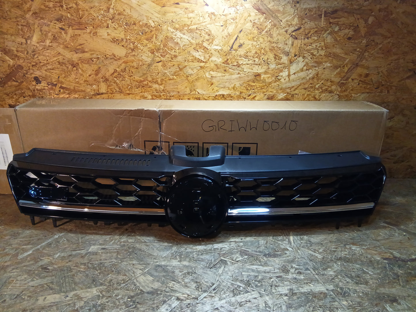 Kühlergrill Schwarz & Chrom passend für VW Golf 7 2012-2017 GTD