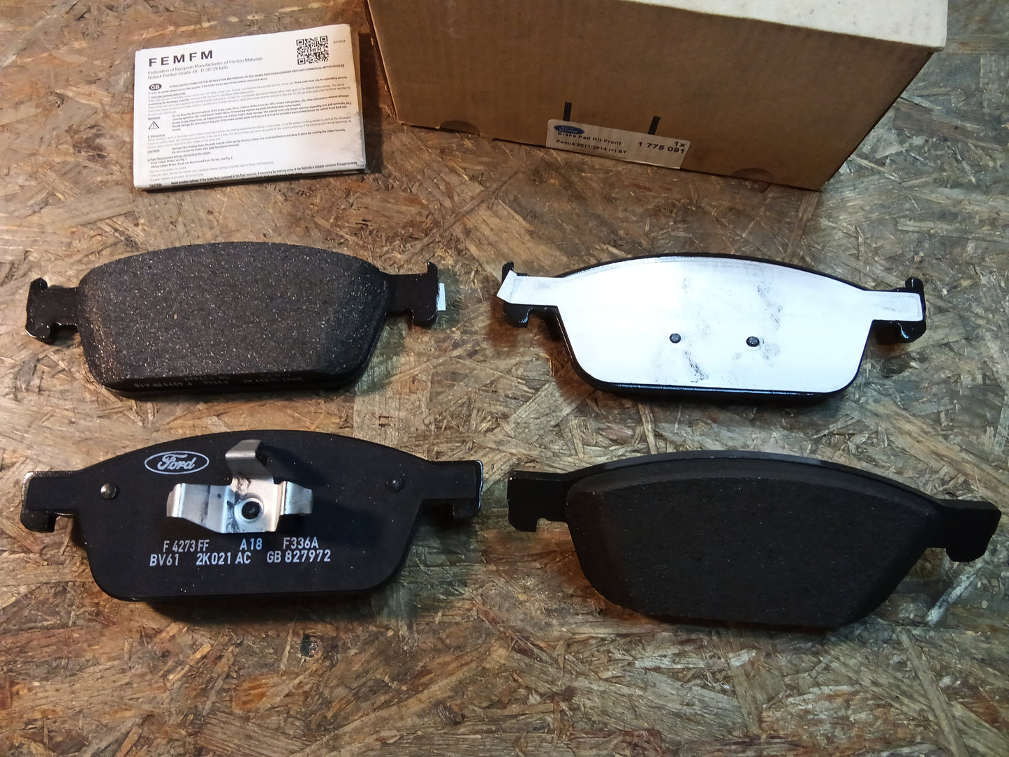 Ford Focus lll Ford Kuga ll Bremsbeläge original Ford NEU