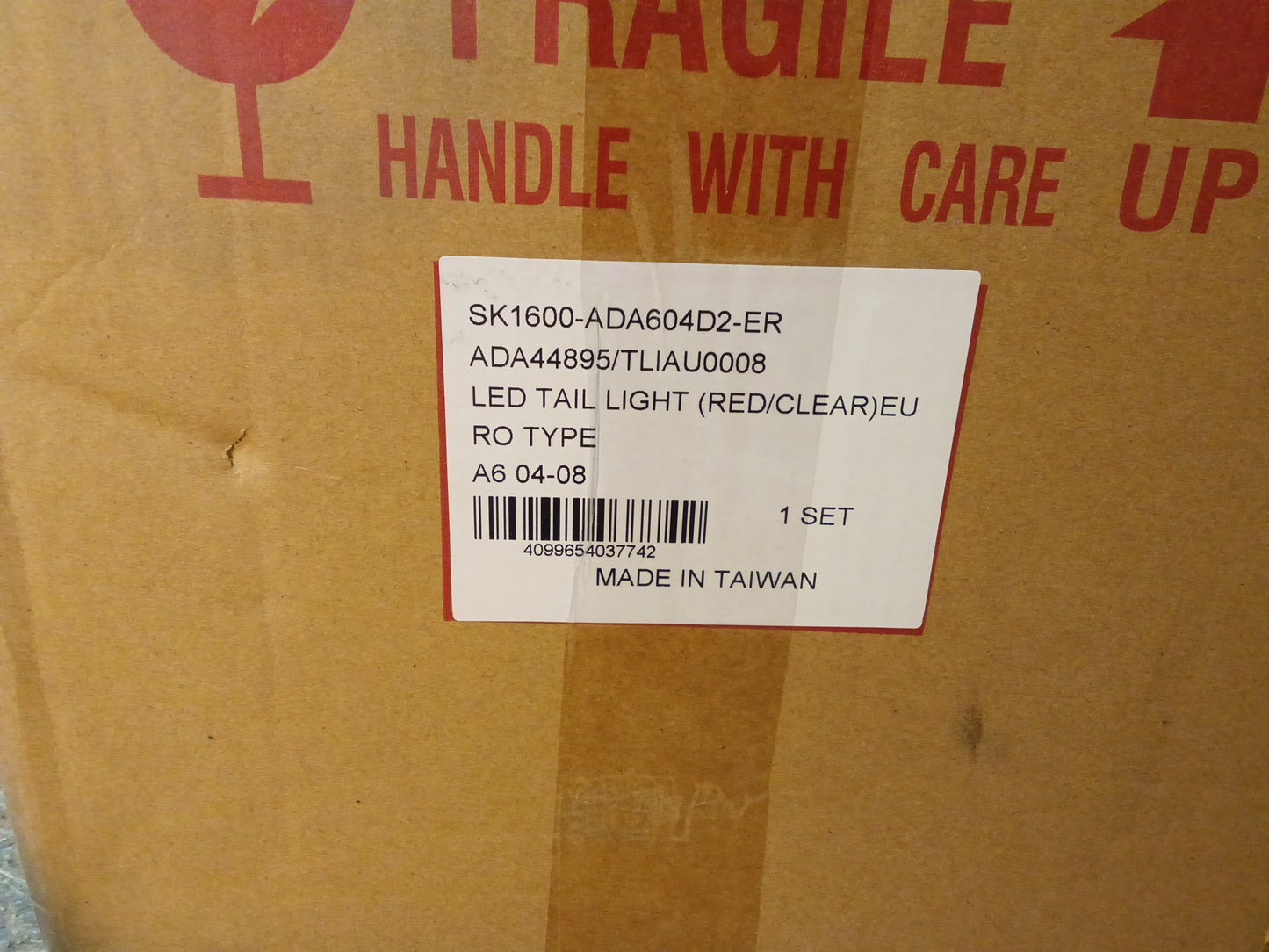 Heckleuchten LED Rot Klar passend für AUDI A6 C6 (4F) Limousine Vor-Facelift 2004-2008