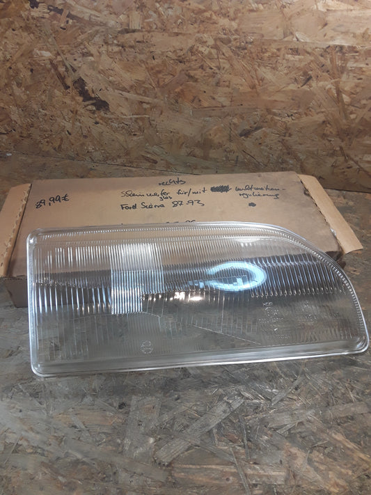 Ford Sierra Bj 87-93 Scheinwerferglas für/ mit Leuchtweitenregulierung original Ford NEU