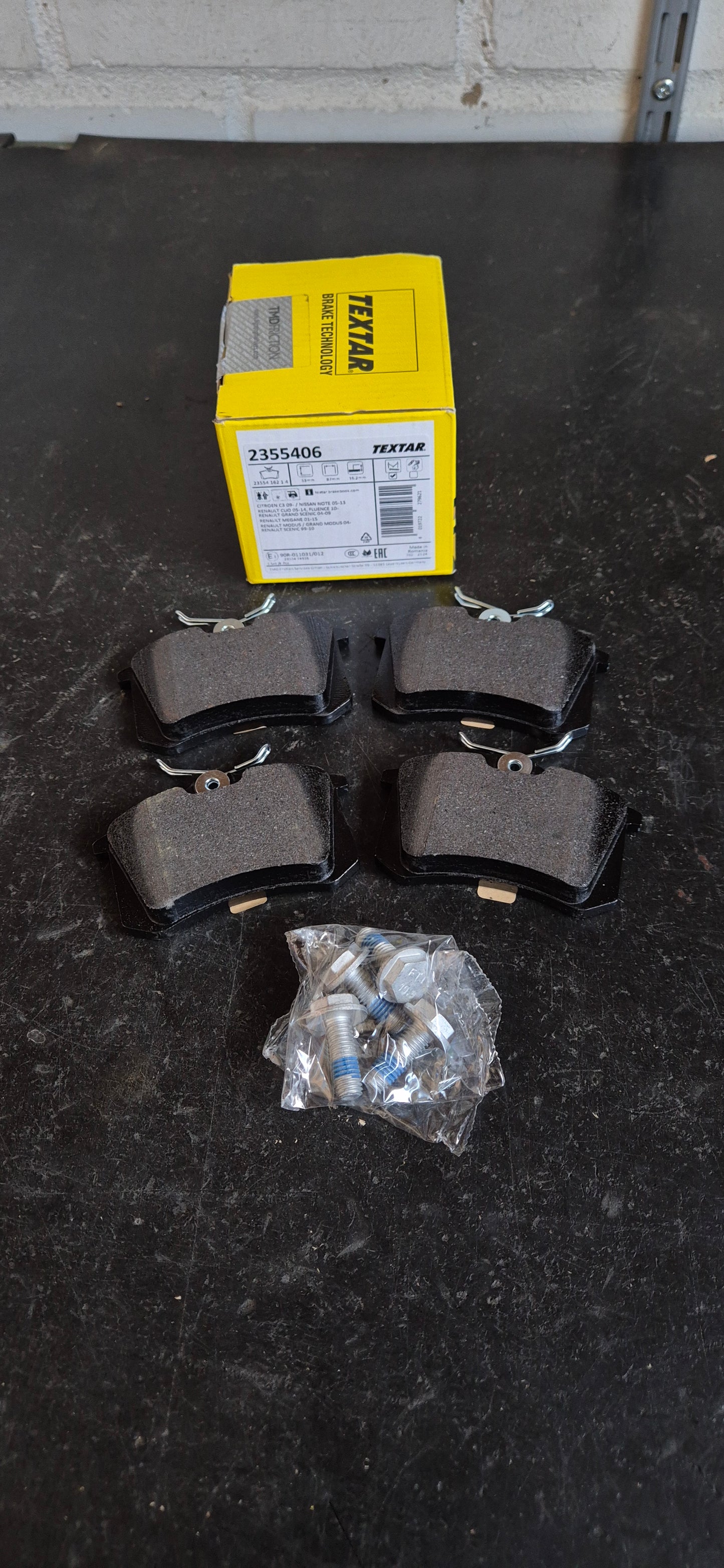 Bremsbelagsatz Renault, Citroen hinten Original Textar Neu