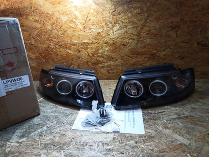 Tuning-Tec CCFL Angel Eyes Scheinwerfer für VW Passat 3B (B5) 96-00 schwarz
