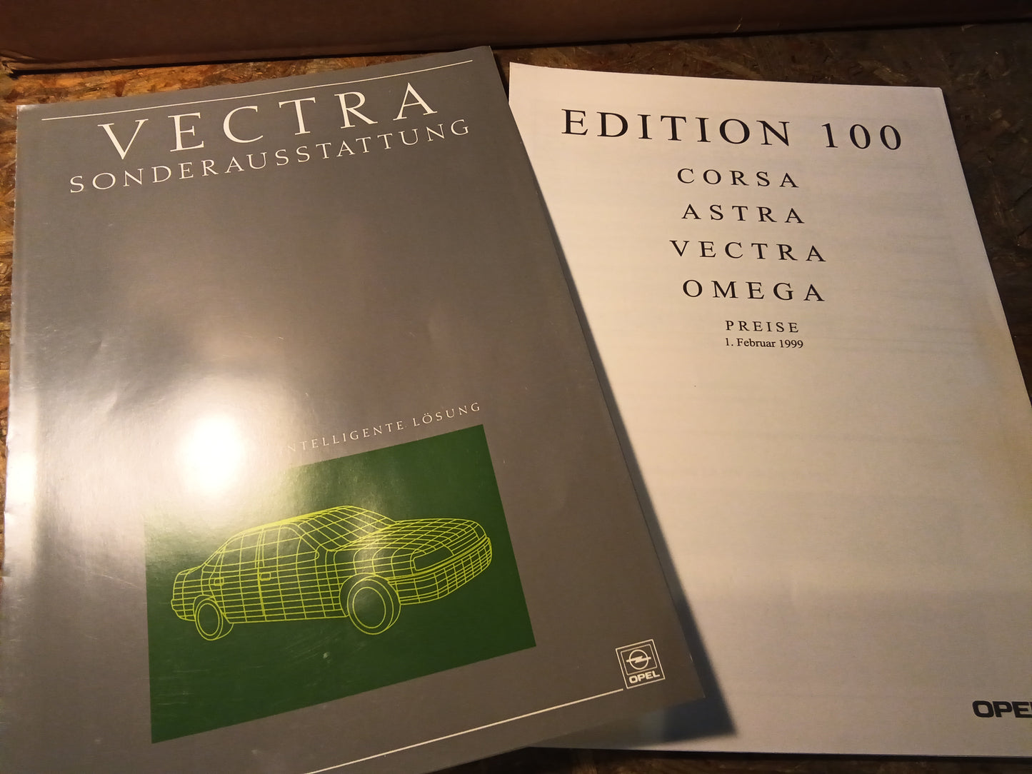 Projekt Vectra Sonderausstattung original Opel