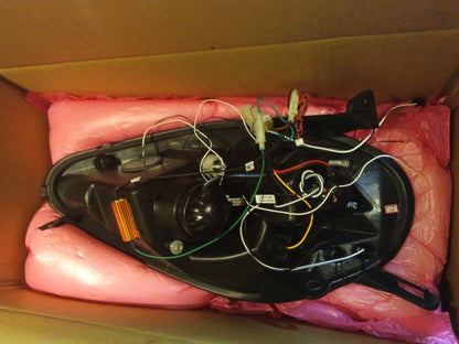 Tuning-Tec LED Angel Eyes Scheinwerfer für Fiat Grande Punto 05-08 chrom