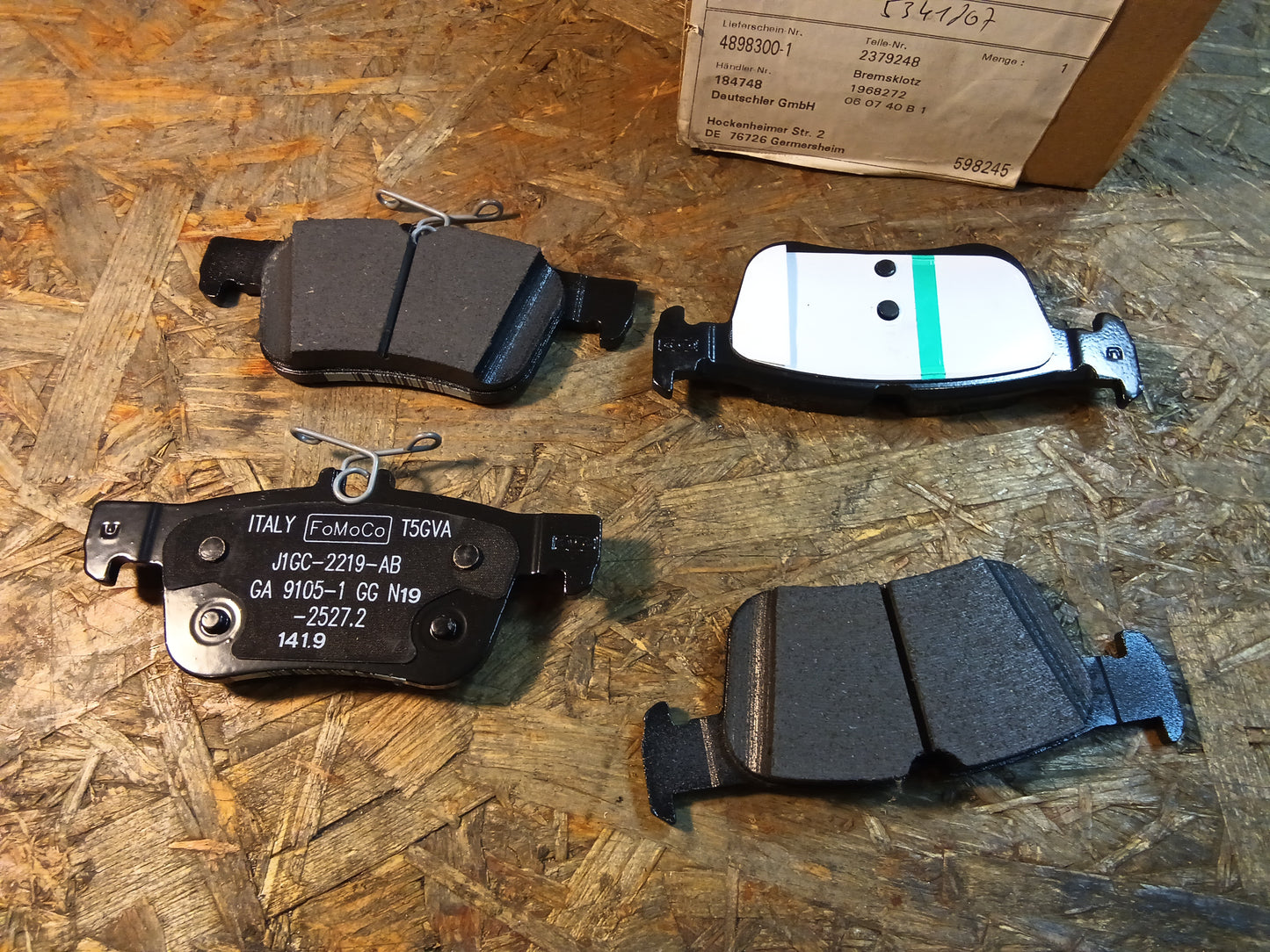 Ford Mondeo ab BJ 16, Galaxy, S-Max ab BJ 15, Bremsbeläge hinten original Ford NEU