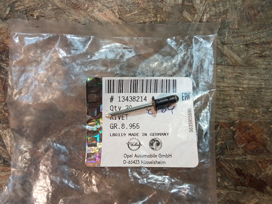 Opel Insignia, Meriva, Zafira Niete Rückwand original GM NEU