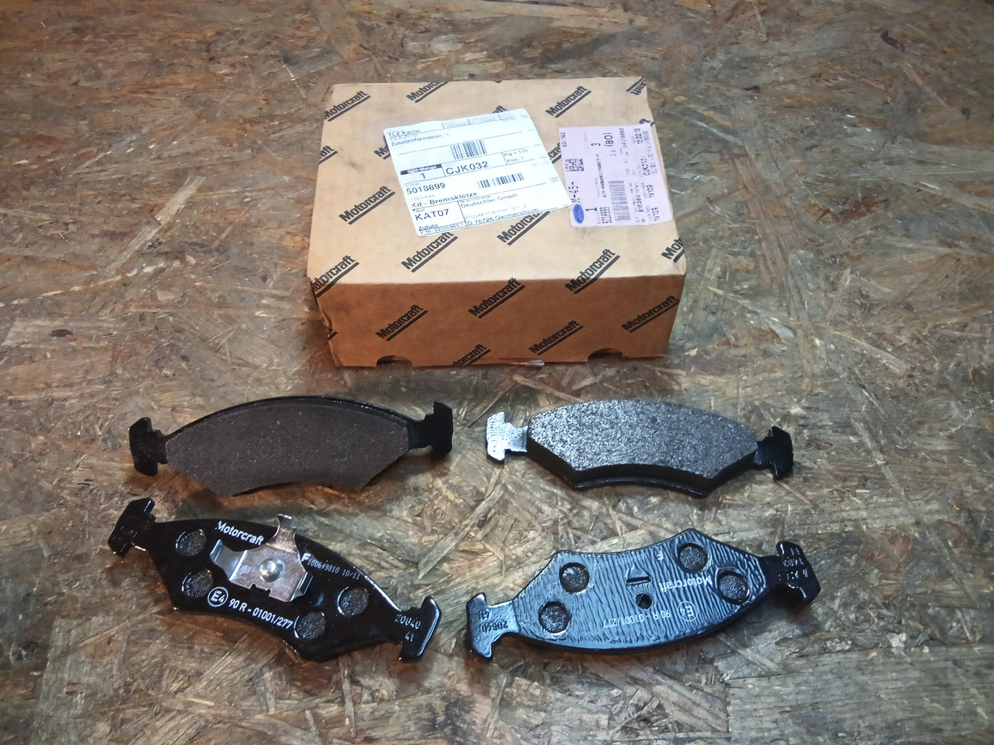 Ford Sierra 1/2 Ford Escort 3/4 Ford Fiesta 1-4 Bremsklötze original Motorcraft NEU