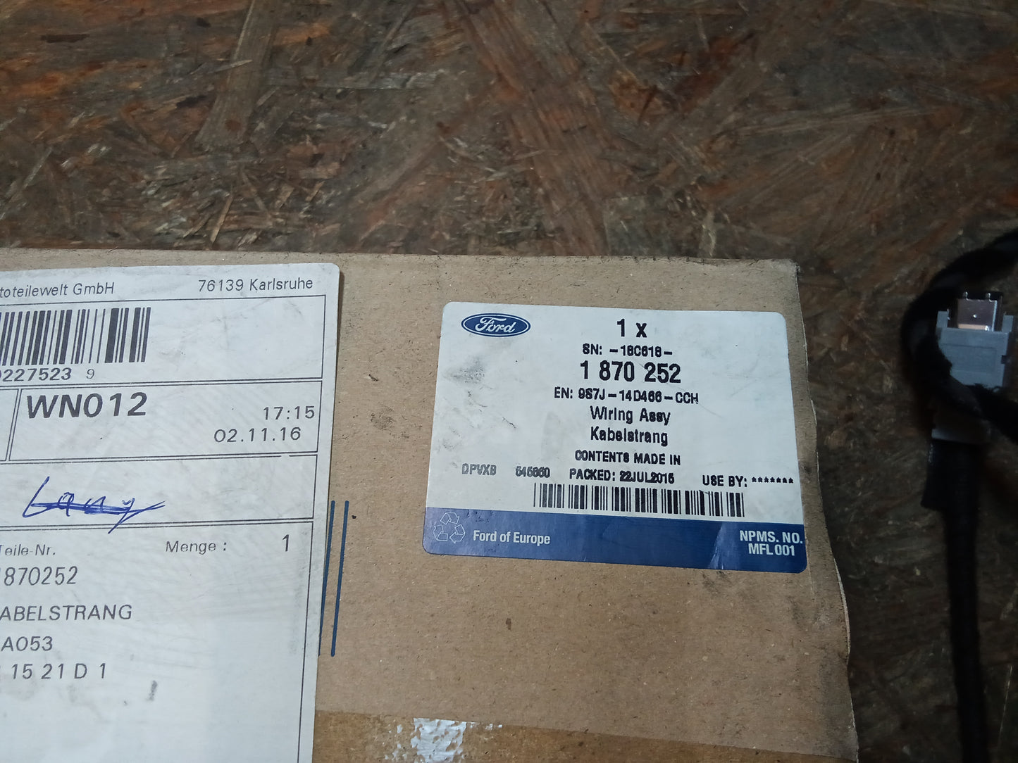 Ford Mondeo 4 Kabelbaum Parksensor original Ford NEU