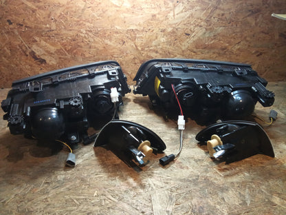 Tuning-Tec LED Angel Eyes Scheinwerfer für BMW 3er E46 98-01 schwarz Set (LPBM41)