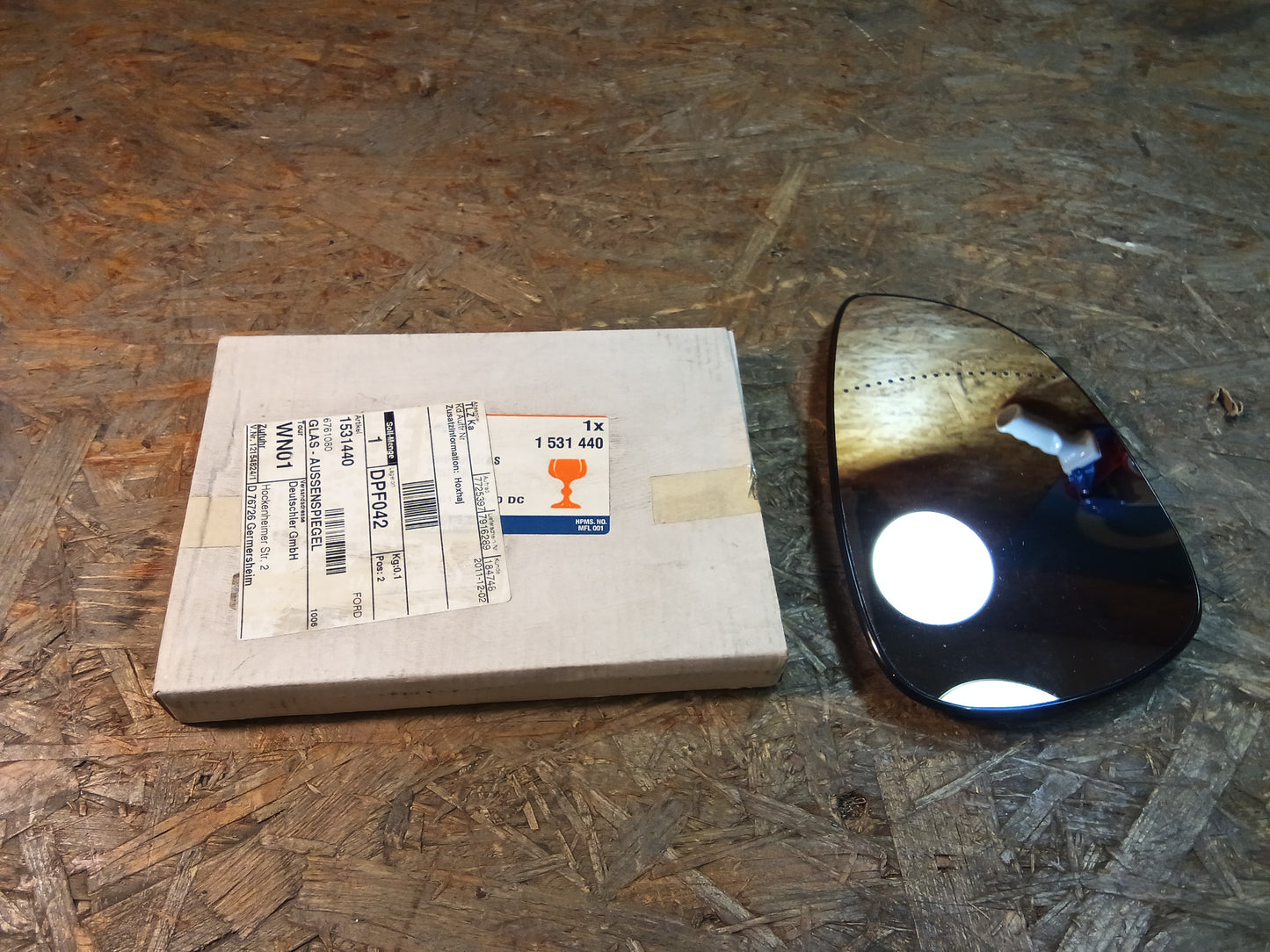 Ford Fiesta MK7 Spiegelglas rechts original Ford NEU