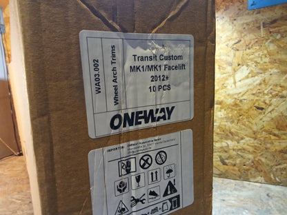 Oneway Satz Radlaufleisten passend für Ford Transit Custom MK1 2012-2018 - Mattschwarz