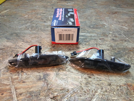 Satz LED Seitenblinker (T10 Plug) passend voor BMW 1 E8x / 3 E46 / 3 E9x / 5 E6x / X1 E84 / X3 E83 - Rauchglas/Smoke