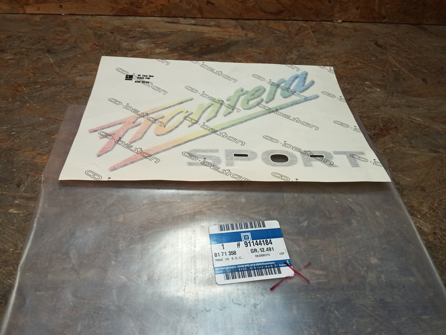 Opel Frontera A Aufkleber original GM NEU