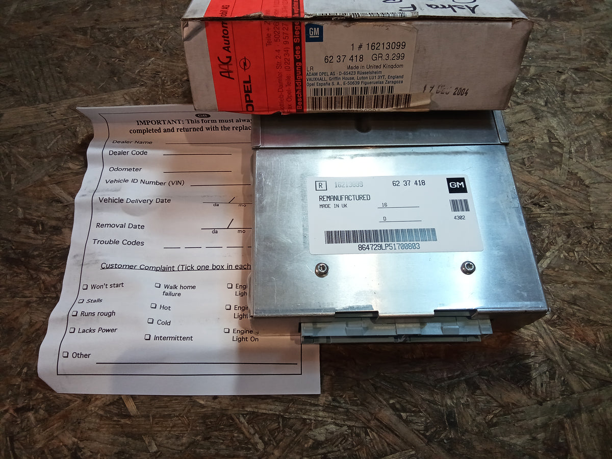 Astra F Corsa B Motorsteuergerät ECU X16SZ original GM NEU