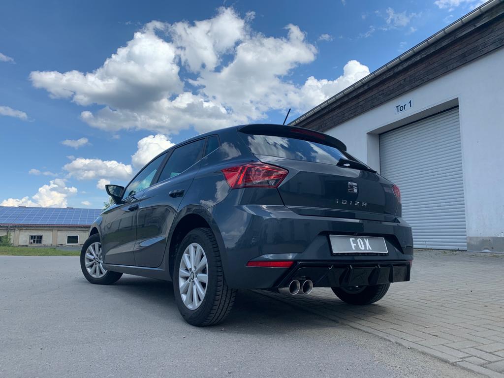 Seat Ibiza V - KJ Endschalldämpfer mit Abgasklappe - 2x80 Typ 25