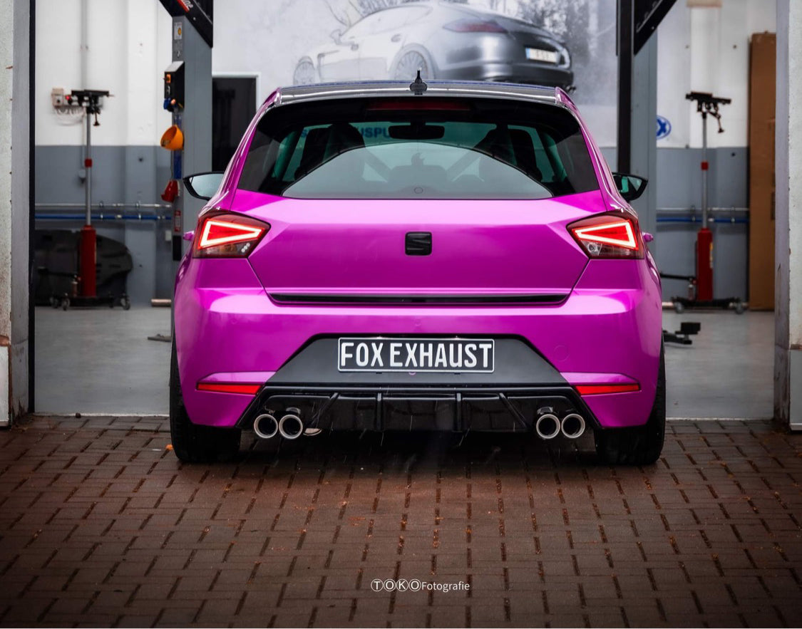 Seat Ibiza V - KJ Endschalldämpfer ohne Abgasklappe Ausgang rechts/links - 2x76 Typ 25 rechts/links