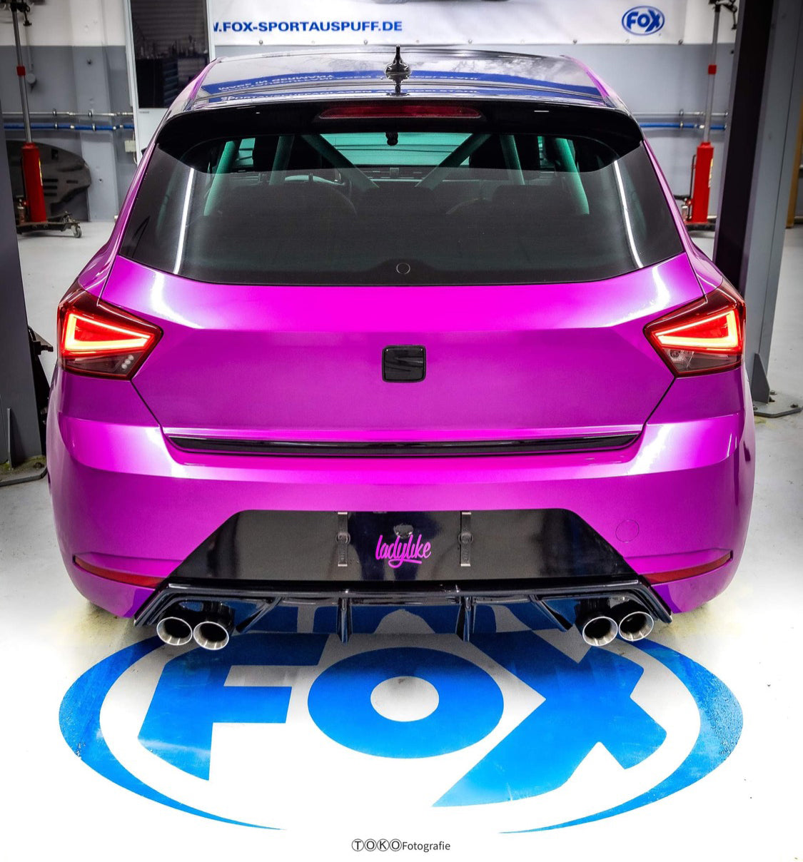 Seat Ibiza V - KJ Endschalldämpfer ohne Abgasklappe Ausgang rechts/links - 2x76 Typ 25 rechts/links