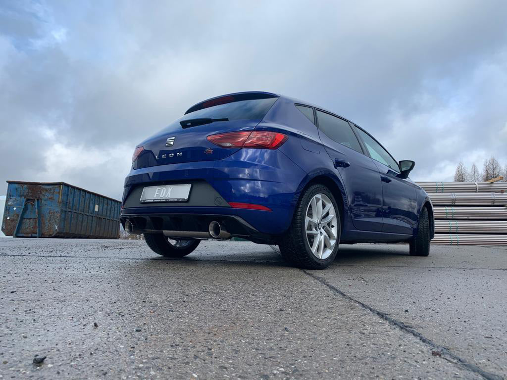 Seat Leon 5F - Starre Hinterachse Endschalldämpfer Ausgang rechts/links - 1x100 Typ 25 rechts/links für Rieger Stoßstange