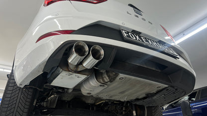 Seat Leon 5F ST - Starre Hinterachse Endschalldämpfer - 2x90 Typ 25