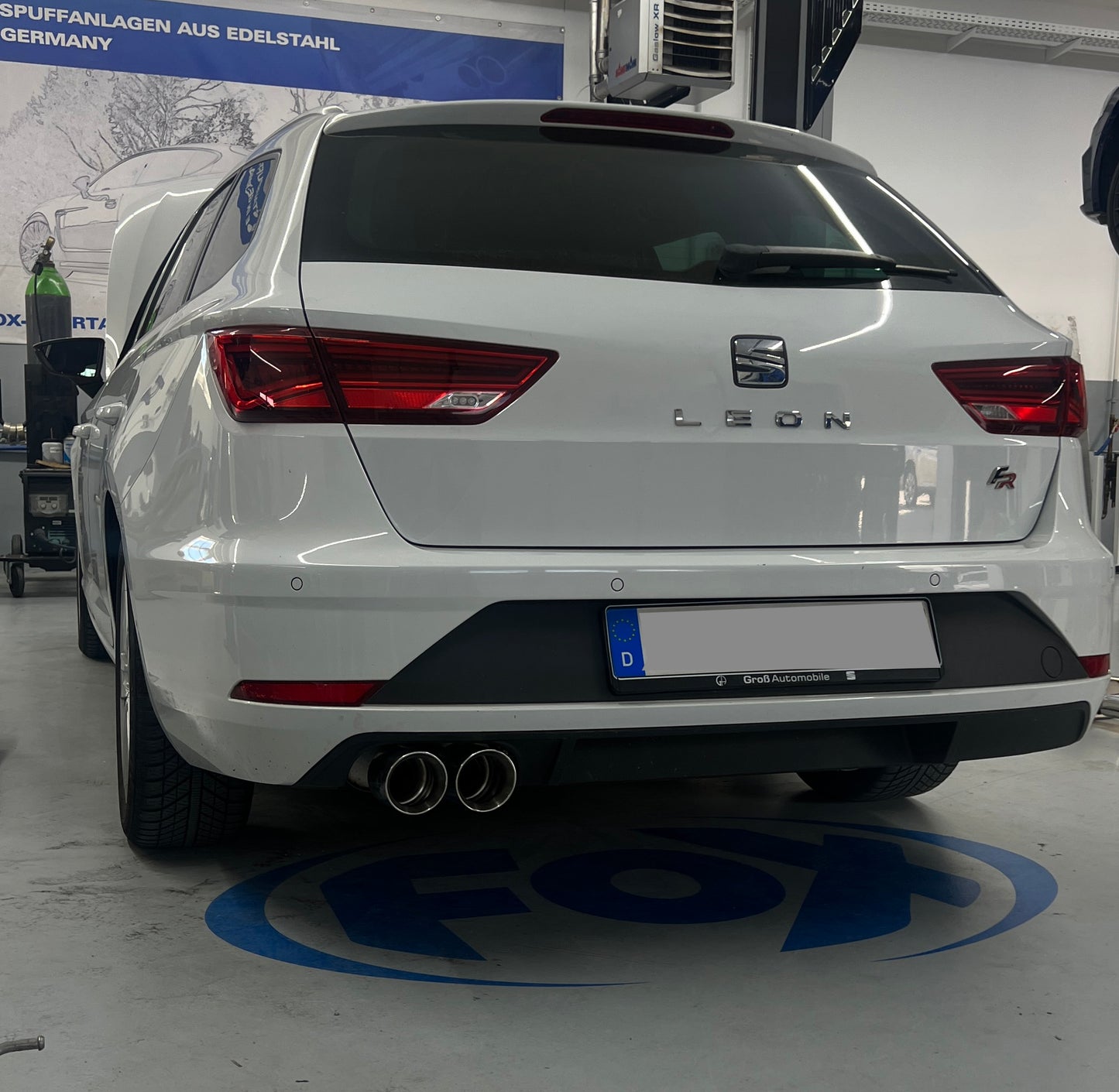 Seat Leon 5F ST - Starre Hinterachse Endschalldämpfer - 2x90 Typ 25