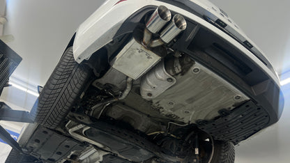 Seat Leon 5F ST - Starre Hinterachse Endschalldämpfer und Vorschalldämpfer - 2x90 Typ 16