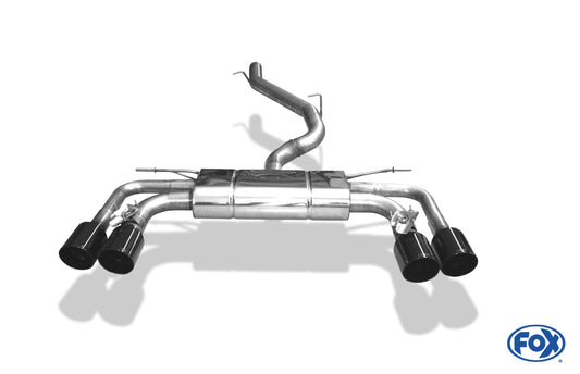 Cupra Ateca/ Seat Ateca Cupra 4x4 - 5FP Halbanlage ab Kat - 2x100 Typ 25 rechts/links Anthrazit emalliert - mit 2 elektron...