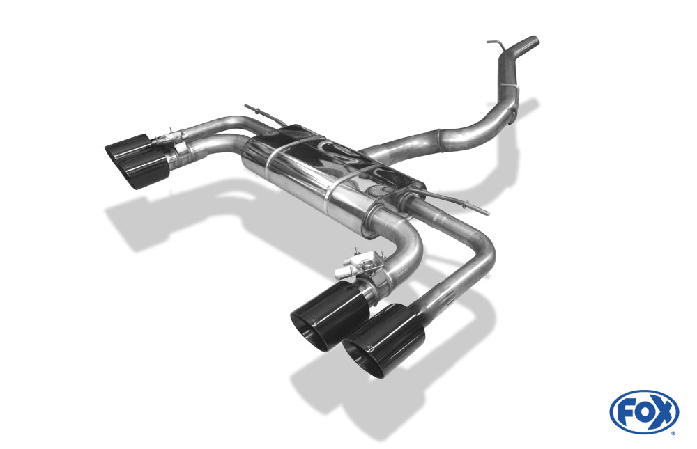 Cupra Ateca/ Seat Ateca Cupra 4x4 - 5FP Halbanlage ab Kat - 2x100 Typ 25 rechts/links Anthrazit emalliert - mit 2 elektron...