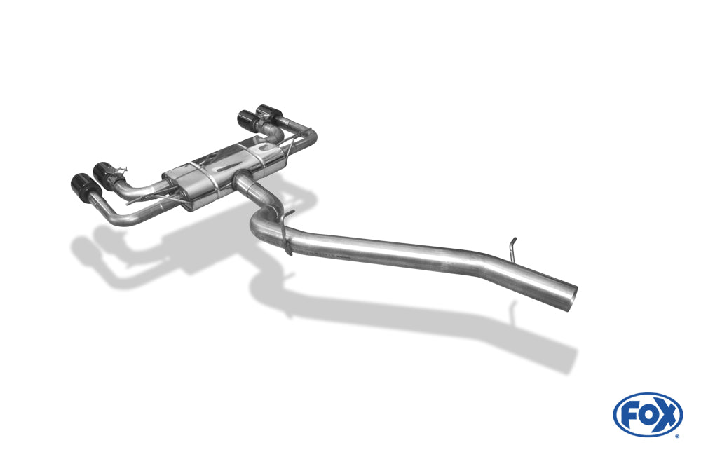 Cupra Ateca/ Seat Ateca Cupra 4x4 - 5FP Halbanlage ab Kat - 2x100 Typ 25 rechts/links Anthrazit emalliert - mit 2 elektron...