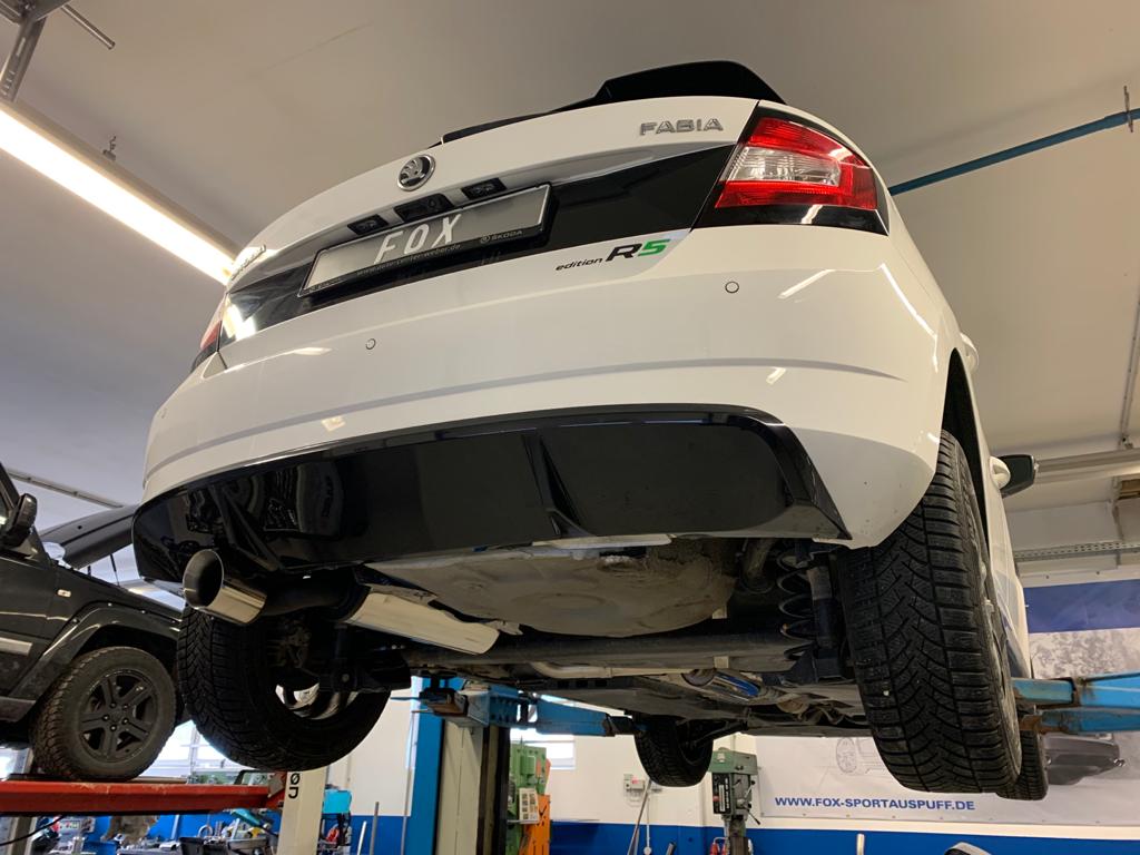 Skoda Fabia NJ R5 Edition Endschalldämpfer - 1x100 Typ 25