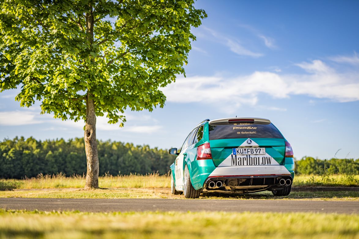 Skoda Octavia 5E RS - TDI - 4x4 mit Diesel-Endrohrblenden Halbanlage rechts/links ab Kat - 2x90 Typ 25 rechts/links