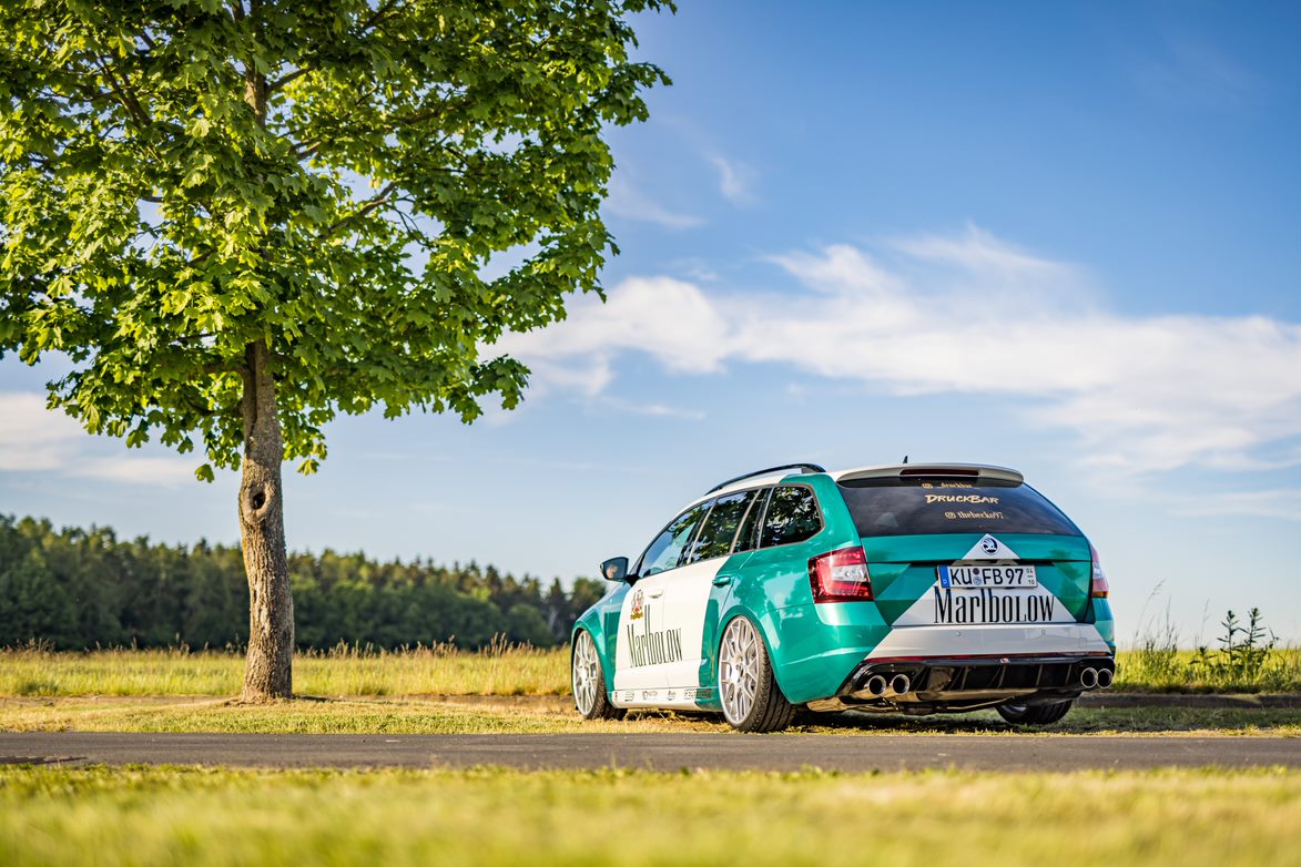 Skoda Octavia 5E RS - TDI - 4x4 mit Diesel-Endrohrblenden Halbanlage rechts/links ab Kat - 2x90 Typ 25 rechts/links