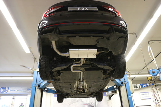 Skoda Octavia NX RS iV Endschalldämpfer - Austritt im linken originalen Endrohr