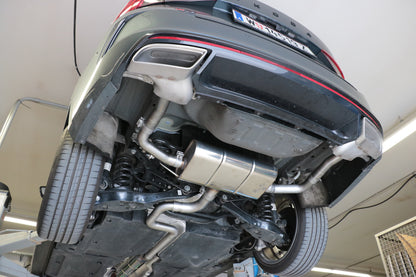 Skoda Octavia NX RS iV Endschalldämpfer Ausgang rechts/links - Austritt in den originalen Endrohren (Abdeckung und Deckel ...