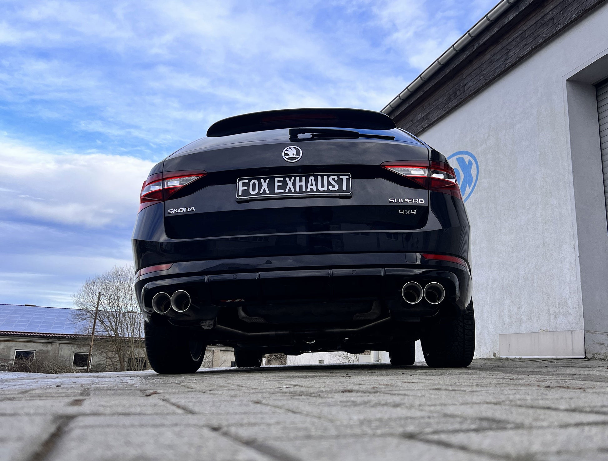 Skoda Superb III 3V 4x4 Halbanlage ab OPF Ausgang rechts/links - 2x90 Typ 25 rechts/links