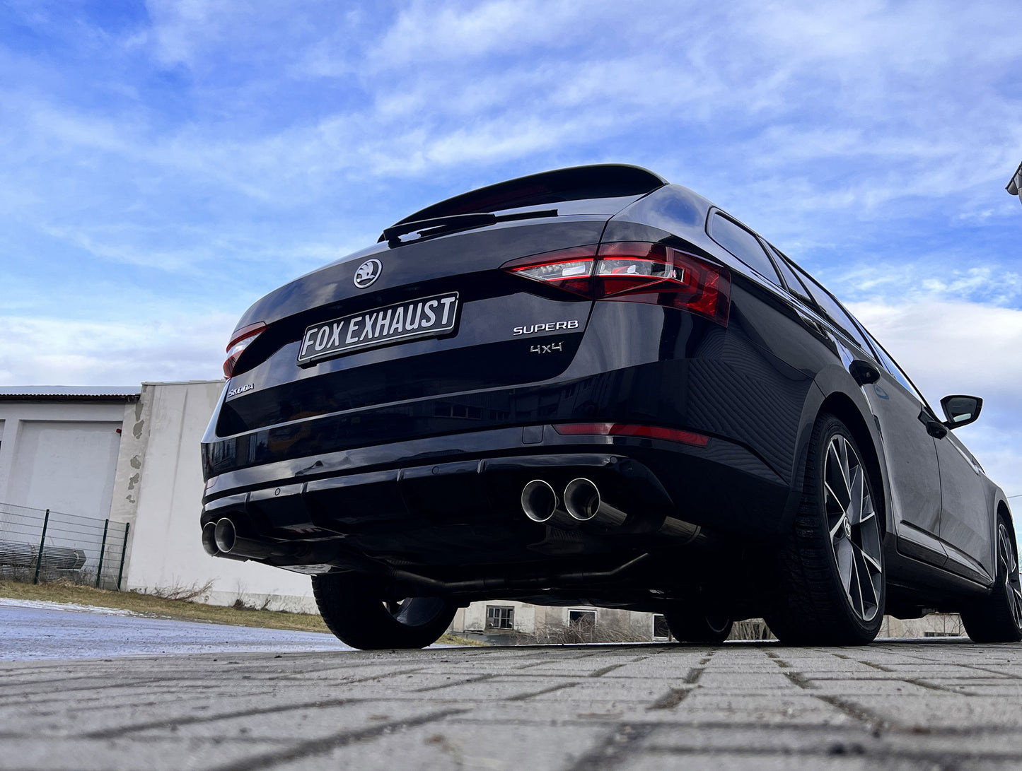 Skoda Superb III 3V 4x4 Halbanlage ab OPF Ausgang rechts/links - 2x90 Typ 25 rechts/links