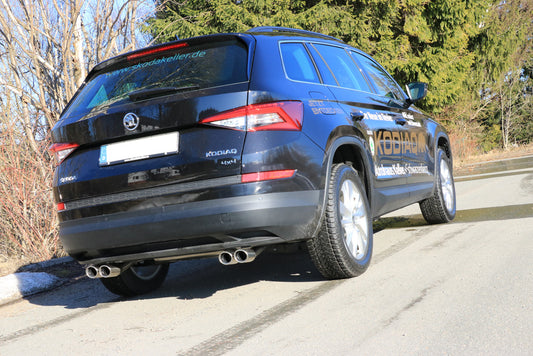 Skoda Kodiaq 4x4 Endschalldämpfer Ausgang rechts/links - 2x88x74 Typ 32 rechts/links