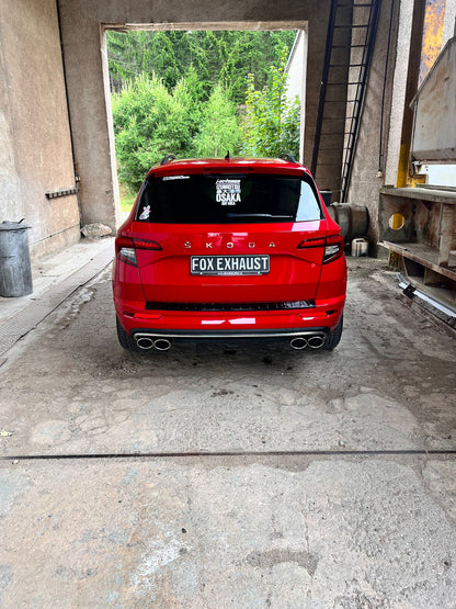 Skoda Karoq 4x4 Endschalldämpfer Ausgang rechts/links und Vorschalldämpfer - 2x115x85 Typ 32 rechts/links