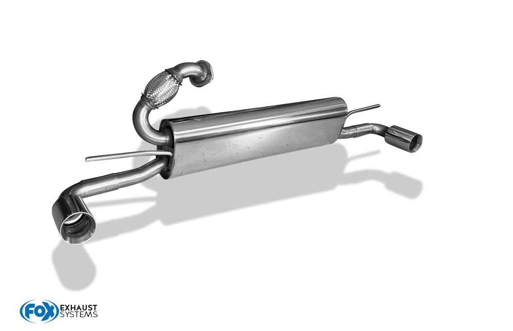 Smart Fortwo Coupe 451 Endschalldämpfer quer Ausgang rechts/links inkl. Flexstück - 1x70 Typ 24 rechts/links